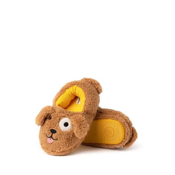 Dearfoams Kid's Emery Critter Closed Back Animal Slipper Size 7-8 - Picture 1 of 9